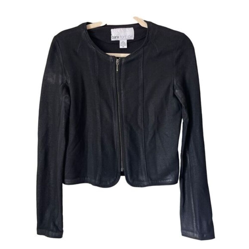 1335 Bar III Front Row Black Moto Jacket‎ Size XS